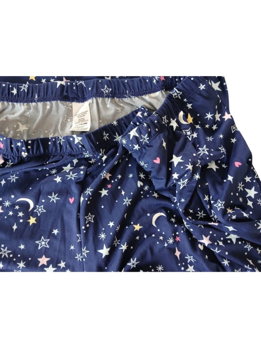 JoySpun Womens Celestial Blue Moon Stars Pajama Set Sleeveless Top Shorts Sz 3X - Picture 7 of 11